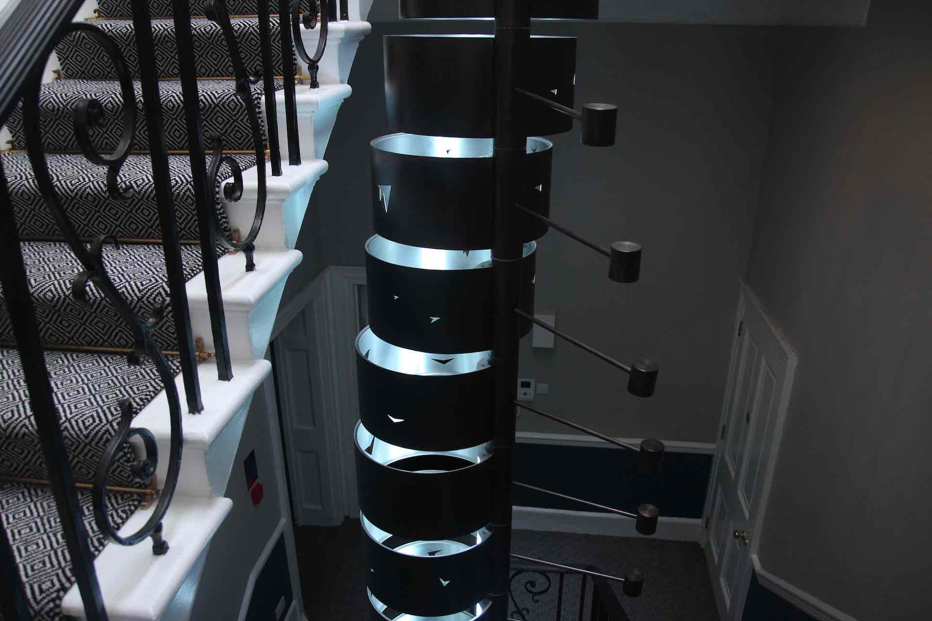 Murmuration Chandelier side on