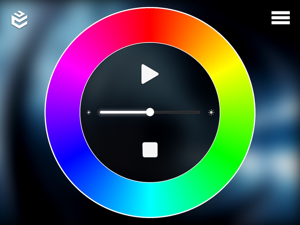 Murmuration Chandelier app controls