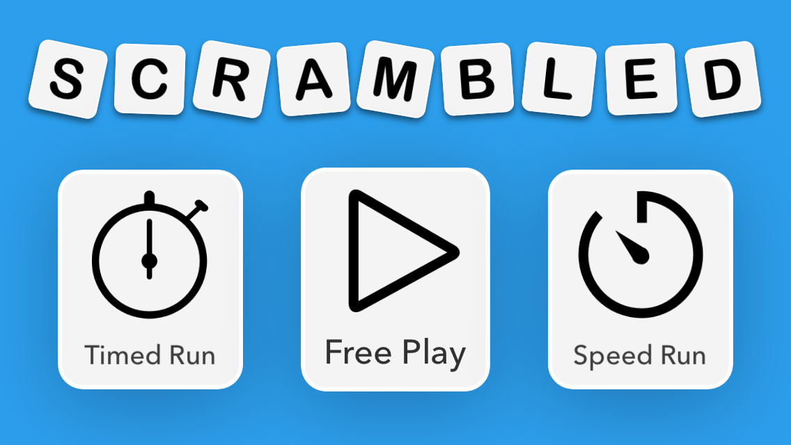Scrambled main menu