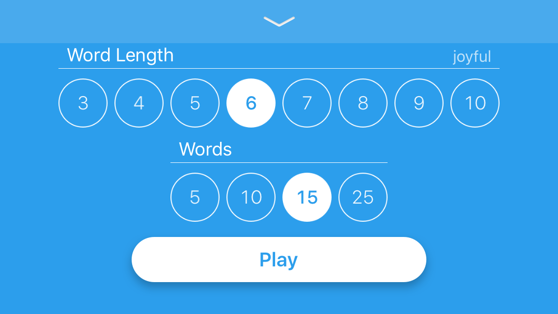 Scrambled game screen